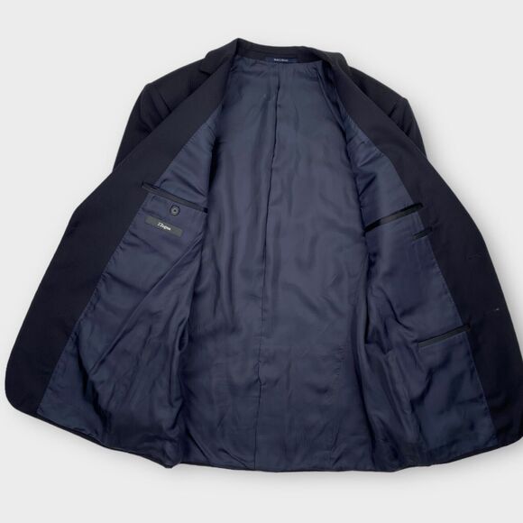 $1107 Z Zegna Blazer Mens 42R Drop 8 Slim Fit Wool 3 Button Jacket Micro Striped - Picture 11 of 15